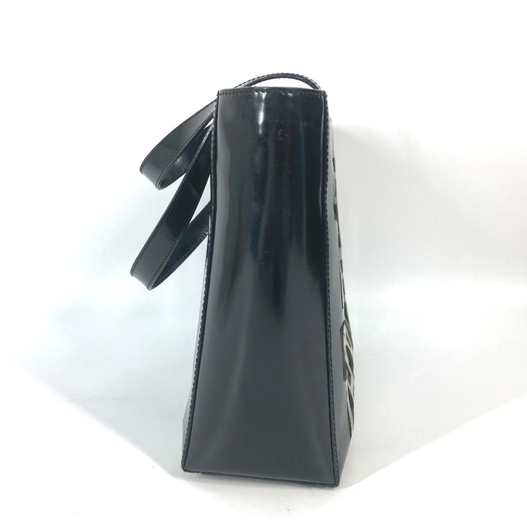 Celine Black Vinyl Shoulder Bag Tote Bag