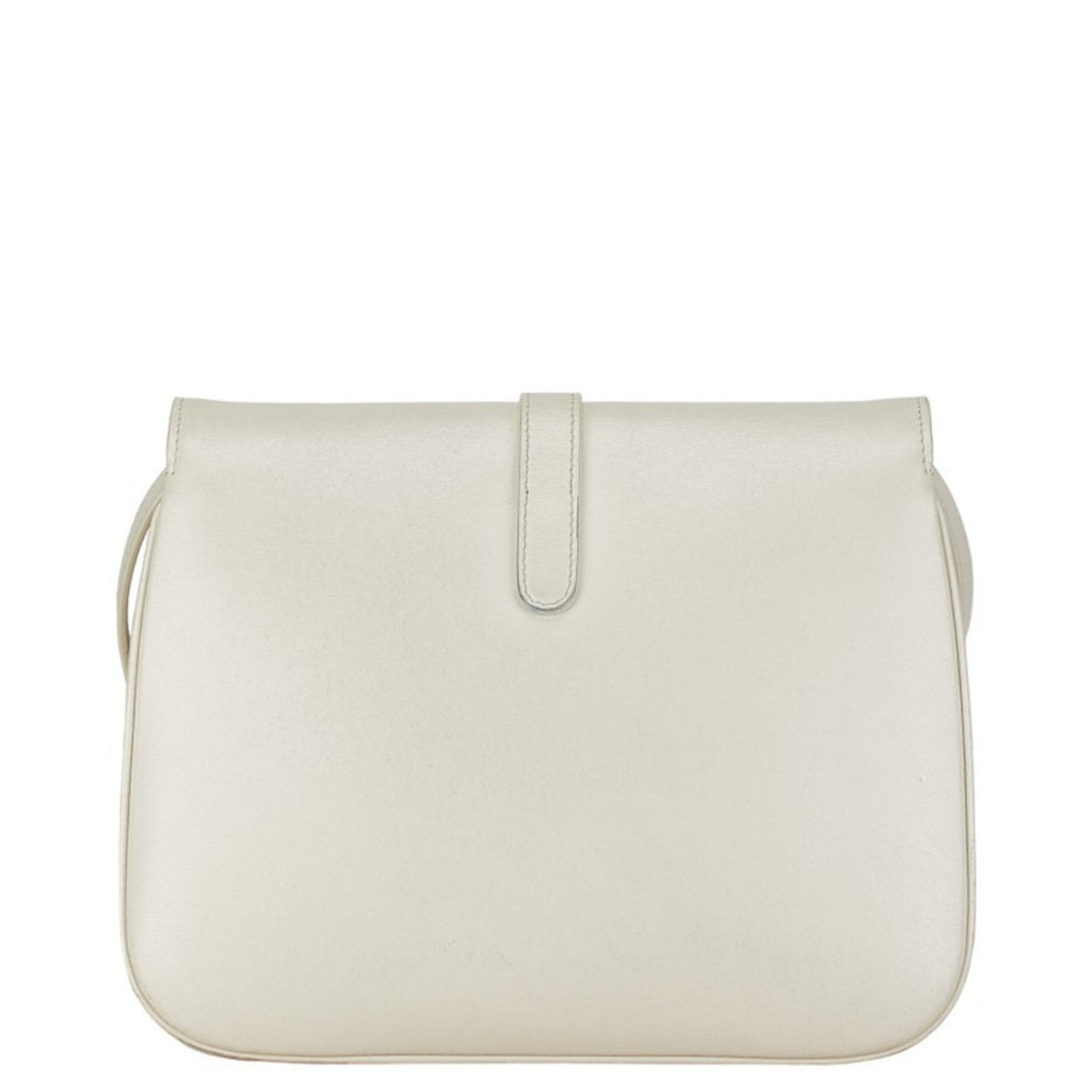 Celine White Leather Shoulder Bag