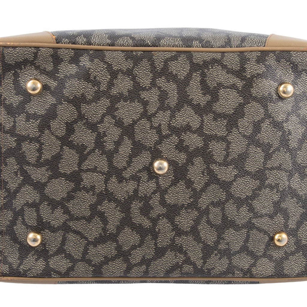 Yves Saint Laurent Beige Brown Pvc Handbag (Pre-Owned)