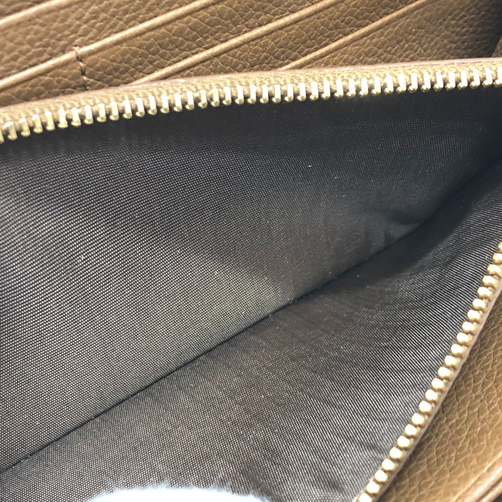 Prada Brown Leather Long Wallet (Bi-Fold)