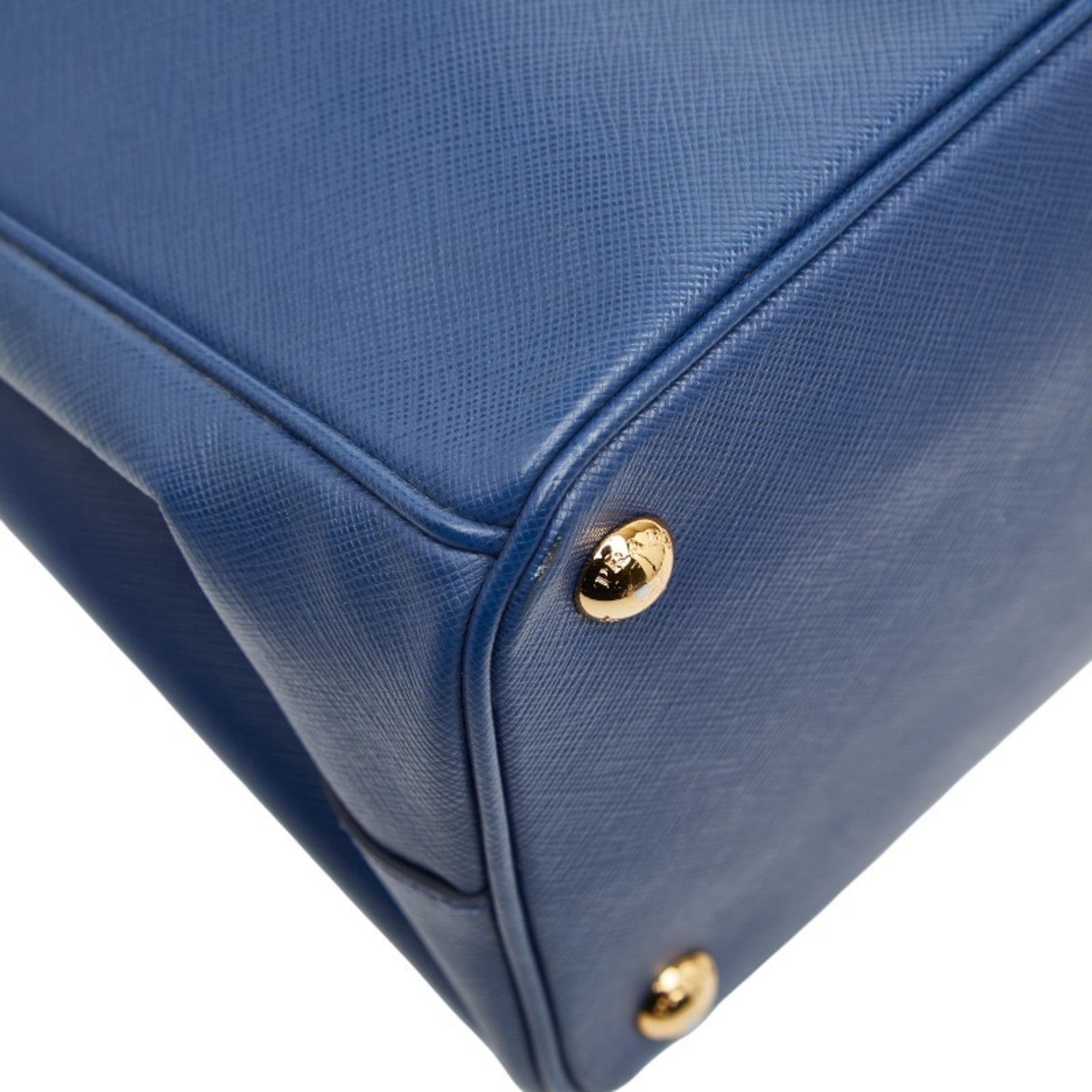 Prada Blue Leather Handbag Shoulder Bag