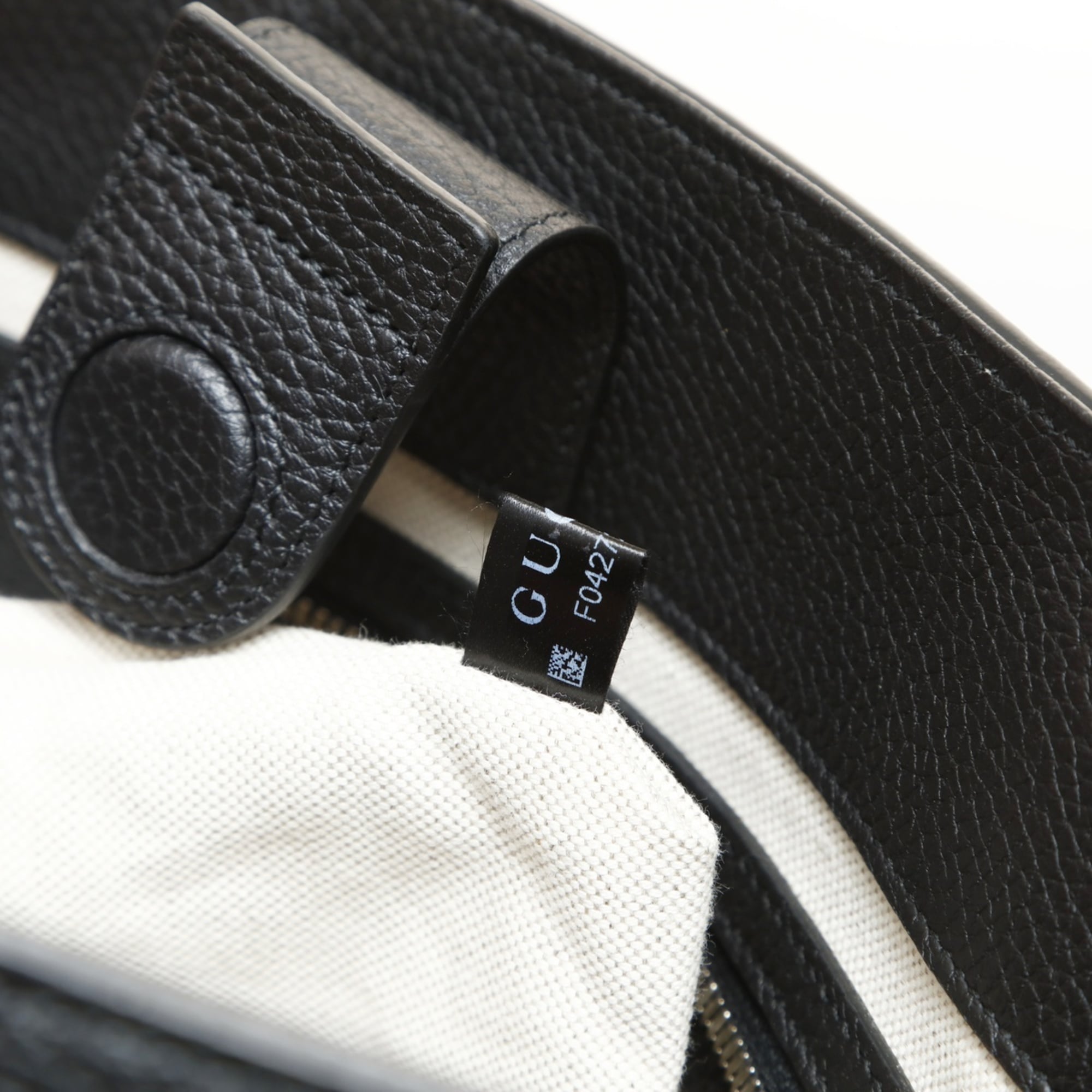 Gucci Black Gg Leather Tote Bag (Pre-Owned)