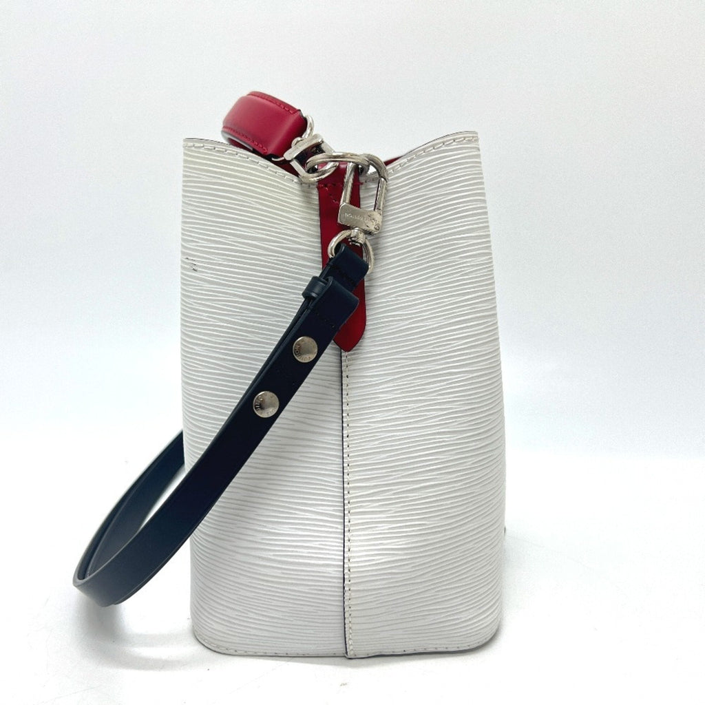 Louis Vuitton Black Red Color Tricolor White Epi Leather Shoulder Bag