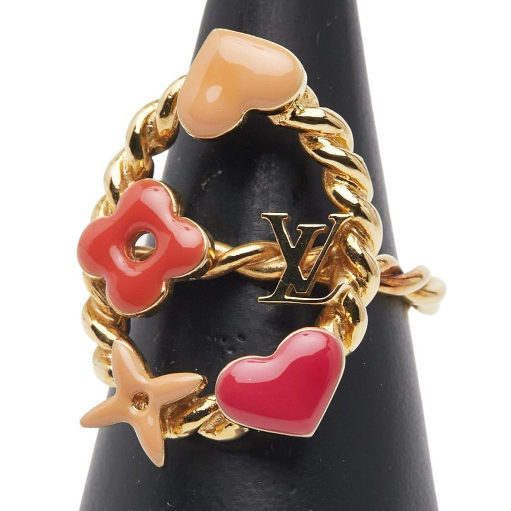 Louis Vuitton Gold Multi-Color Band Ring