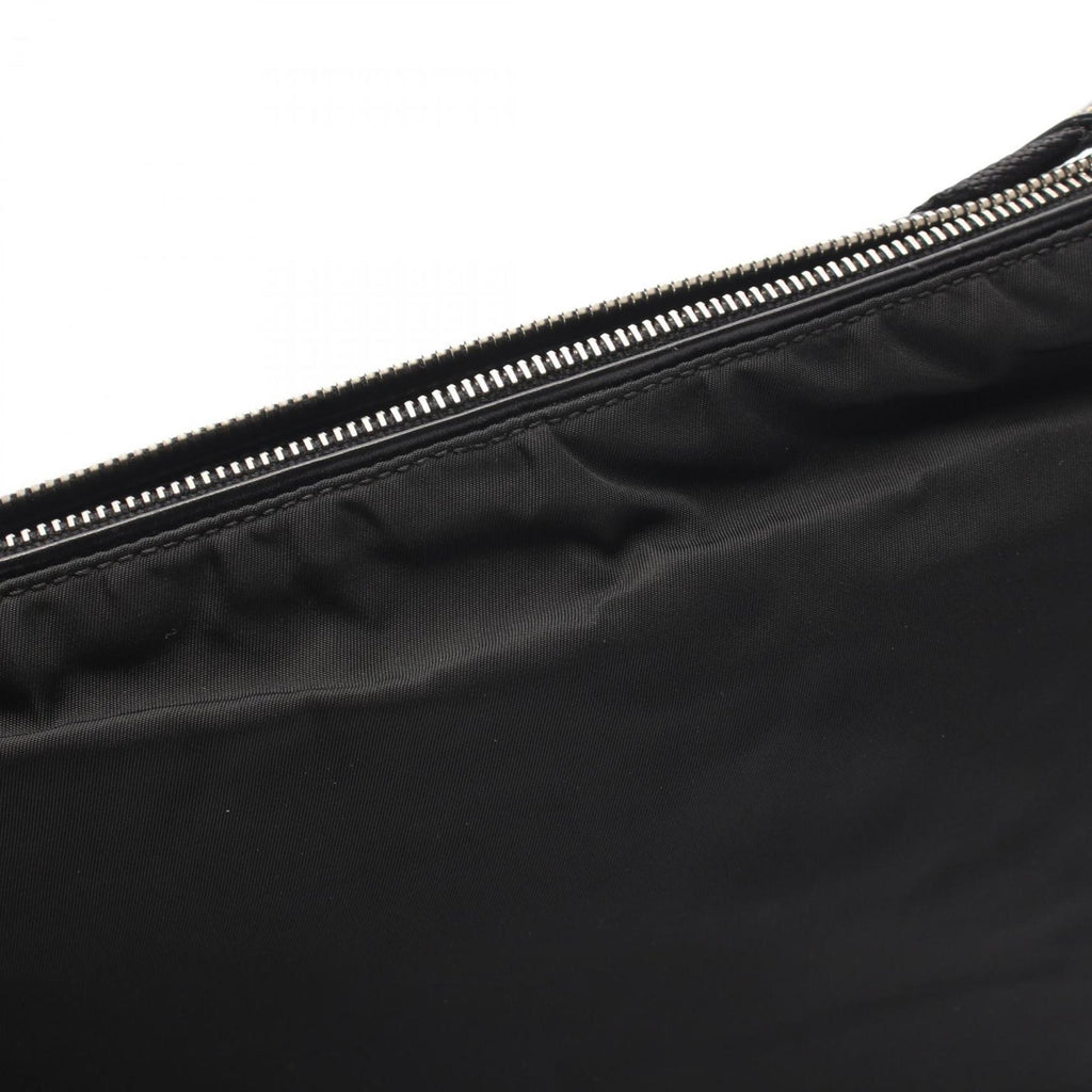 Prada Black Nylon Leather Shoulder Bag