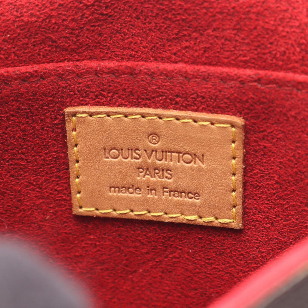 Louis Vuitton Brown Pvc Coated Canvas Leather Shoulder Bag