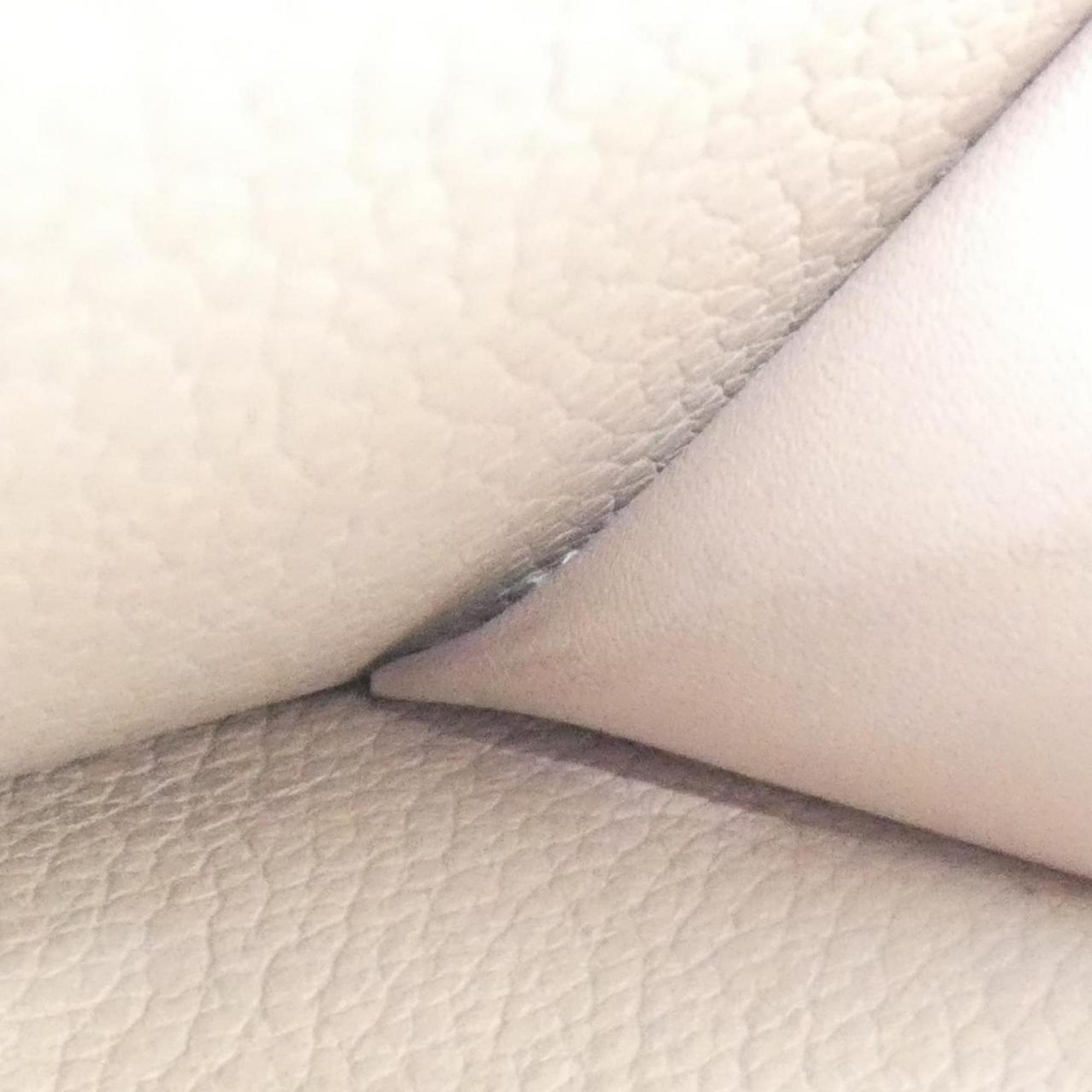Louis Vuitton Grayish Leather Wallet (Tri-Fold)