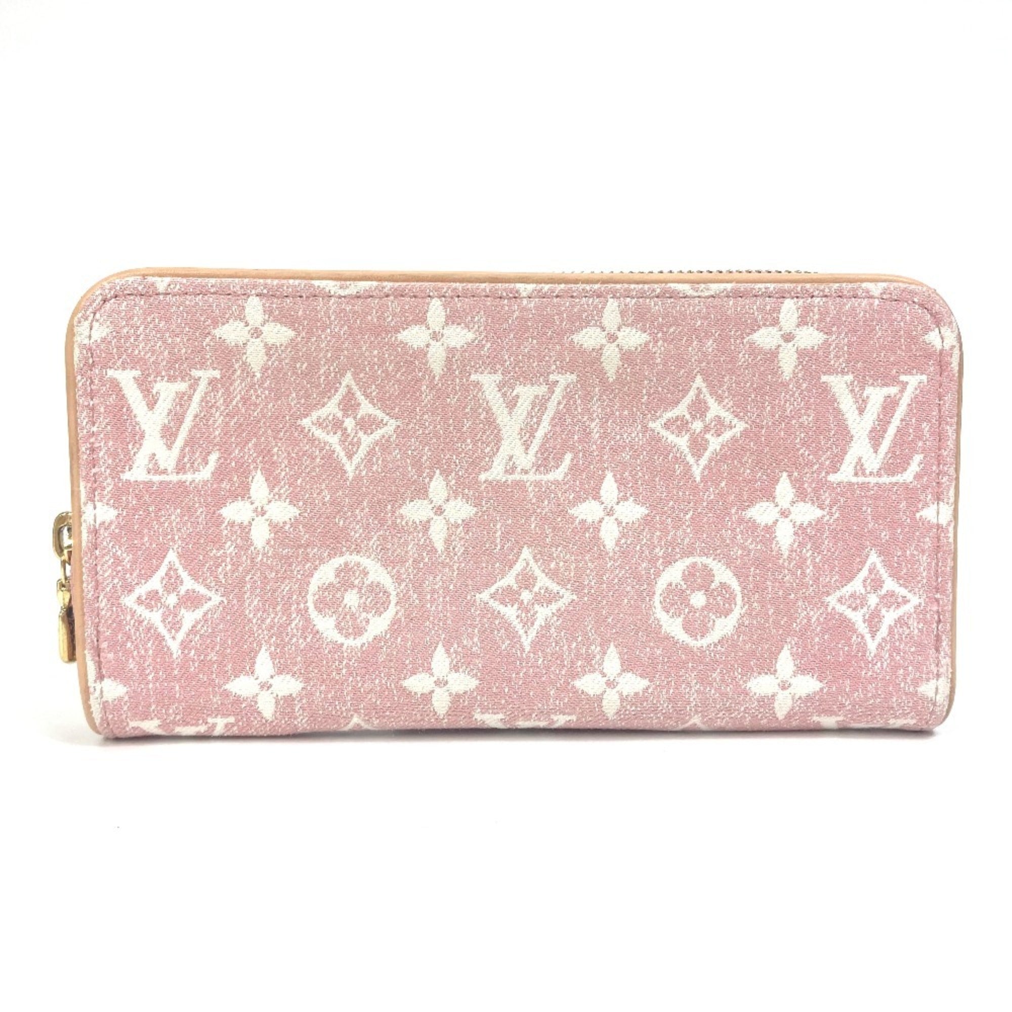 Louis Vuitton Monogram Denim Pink Monogram Denim Long Wallet