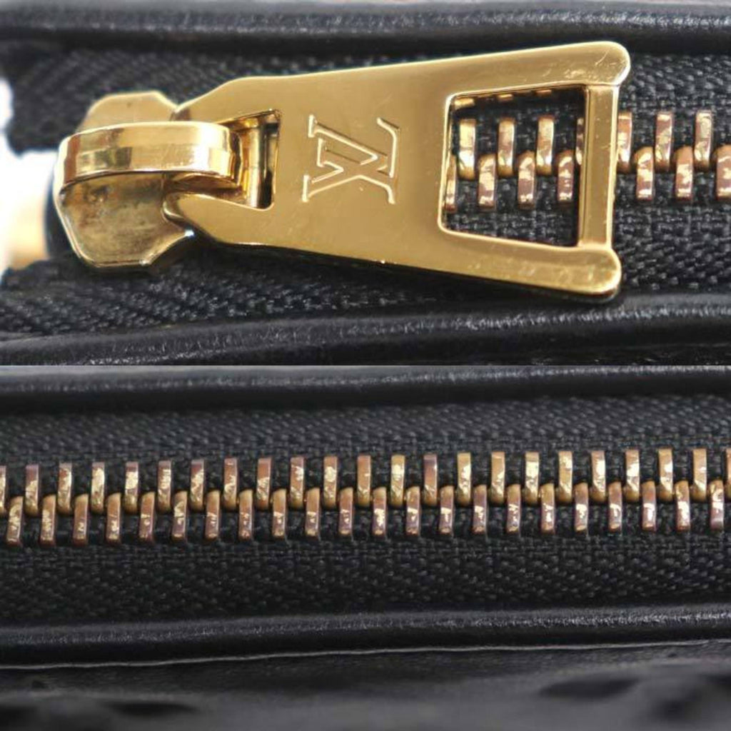 Louis Vuitton Black Leather Shoulder Bag