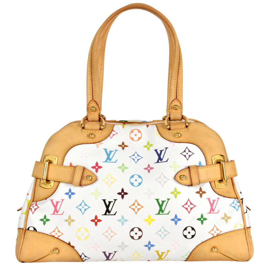 Louis Vuitton Blanc Monogram Multicolore Tote Bag