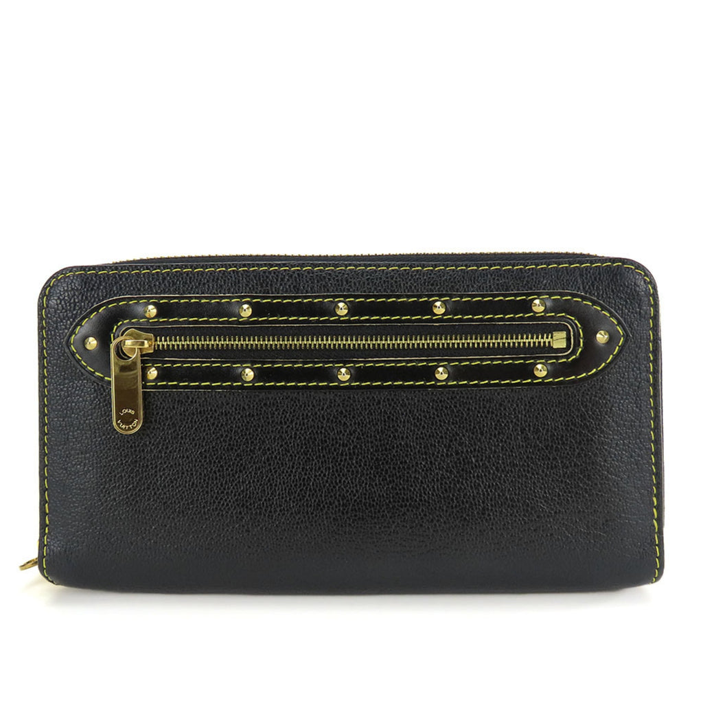 Louis Vuitton Black Leather Long Wallet