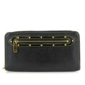 Louis Vuitton Black Leather Long Wallet