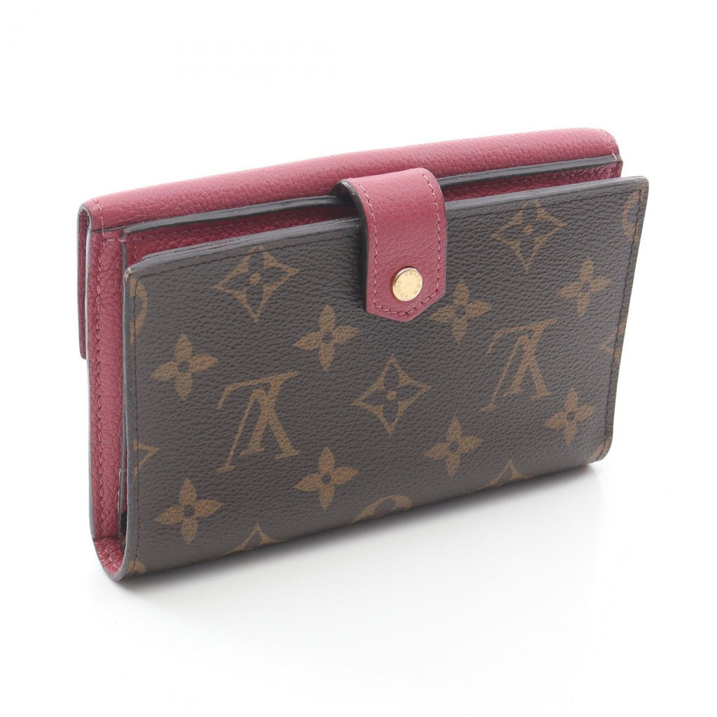 Louis Vuitton Brown Pink Pvc Leather Wallet