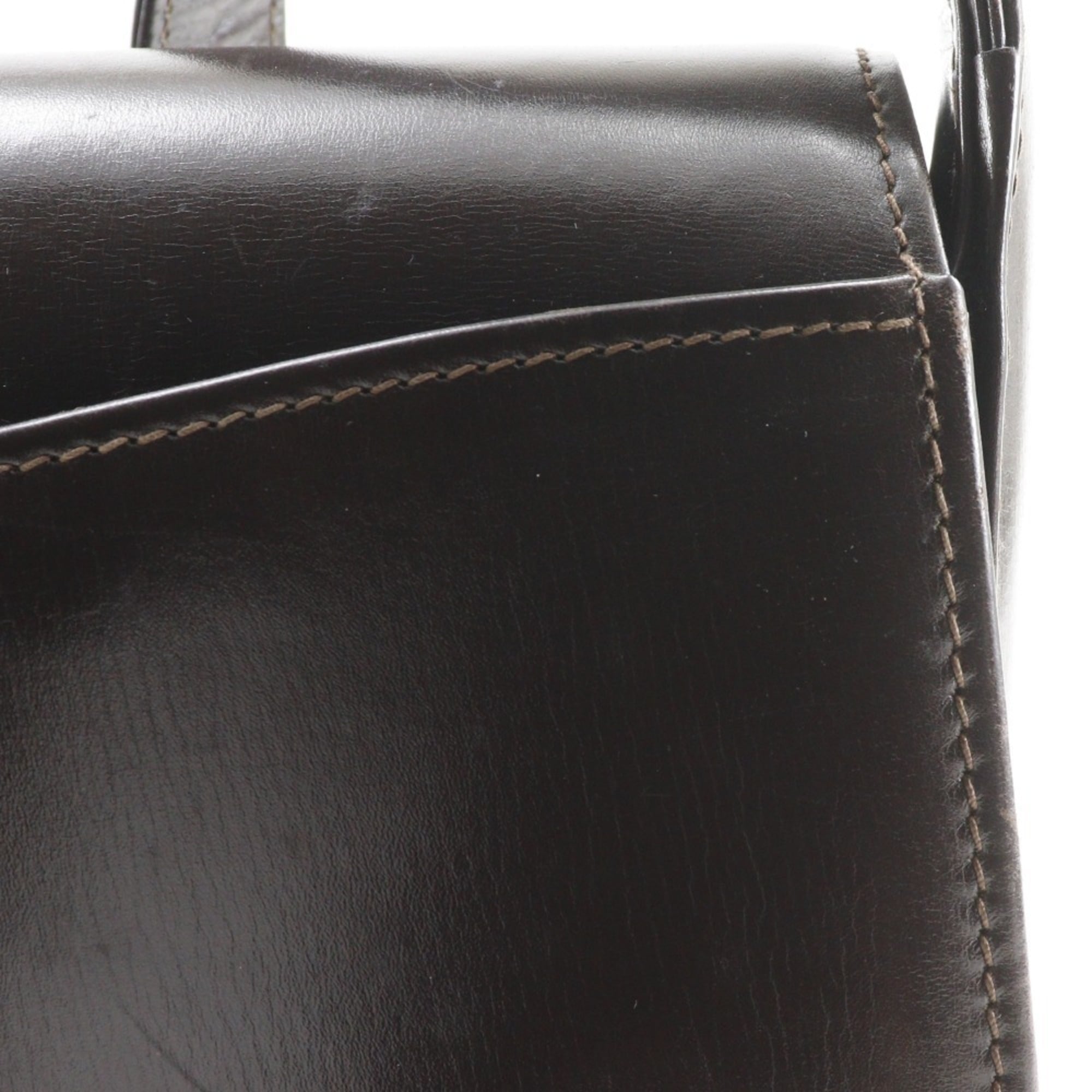 Gucci Brown Leather Shoulder Bag (Pre-Owned)