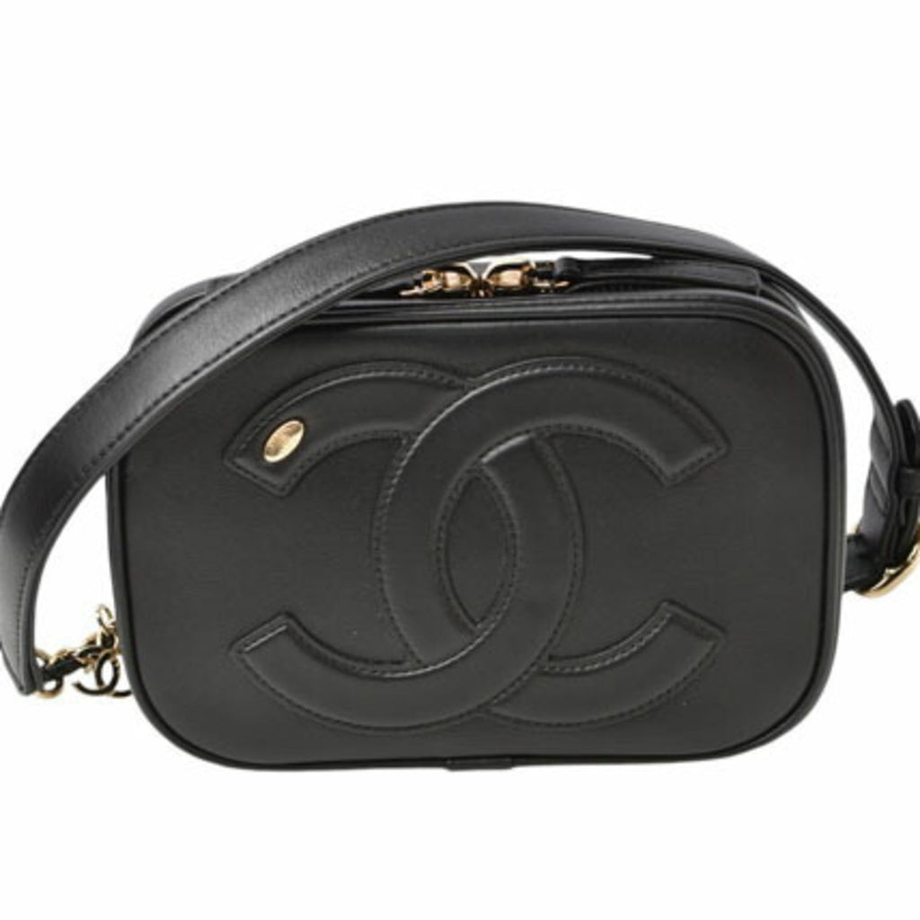 Chanel Black Leather Shoulder Bag