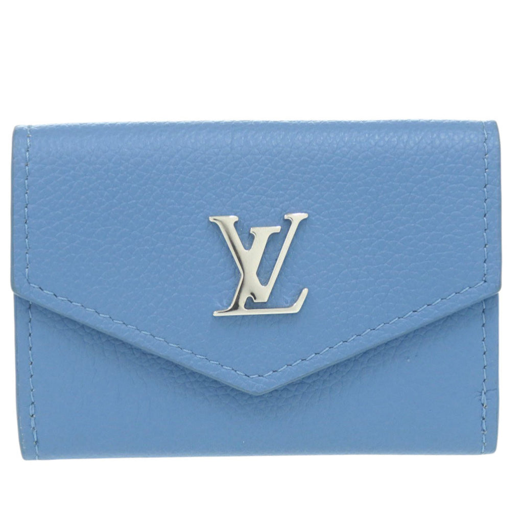 Louis Vuitton Blue Leather Wallet (Tri-Fold)