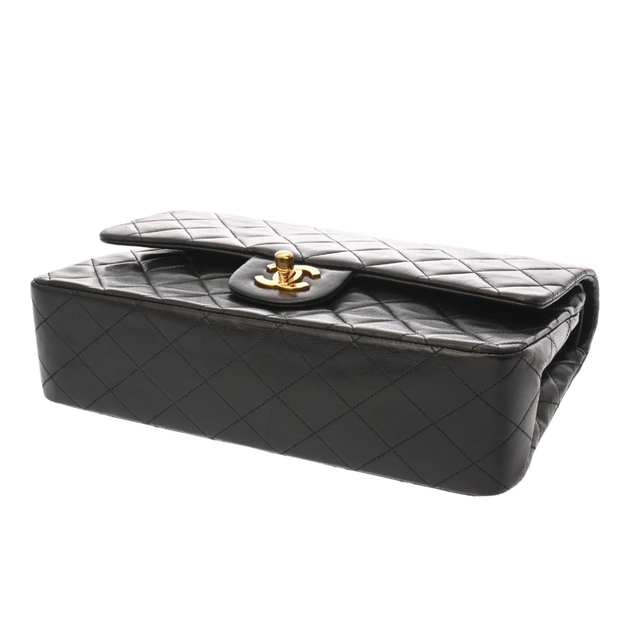 Chanel Black Leather Shoulder Bag