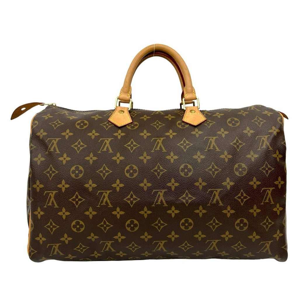 Louis Vuitton Brown Leather Pvc Boston Bag