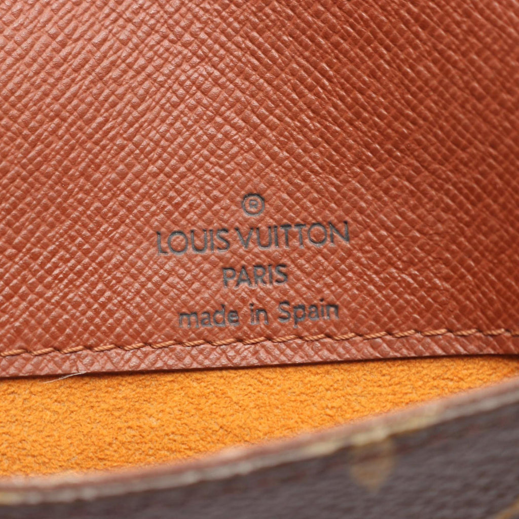 Louis Vuitton Brown Monogram Coated Canvas Leather Shoulder Bag