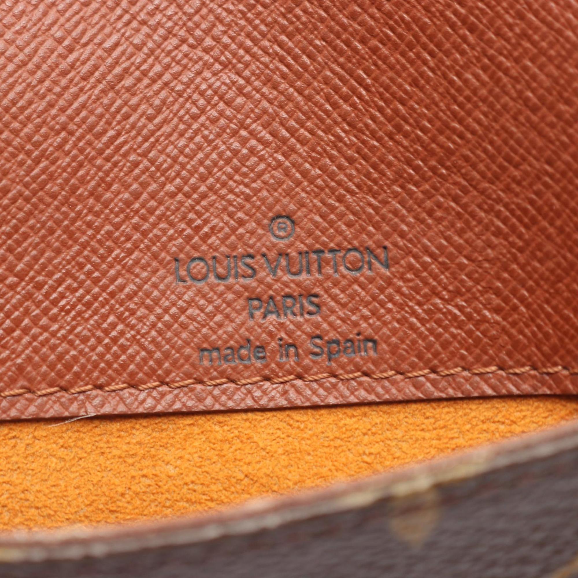 Louis Vuitton Brown Monogram Coated Canvas Leather Shoulder Bag