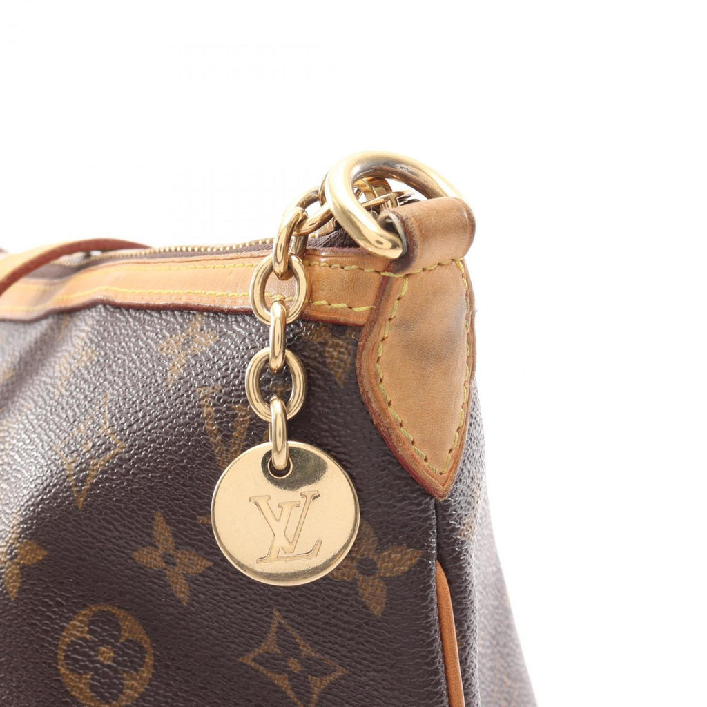 Louis Vuitton Brown Pvc Coated Canvas Leather Shoulder Bag