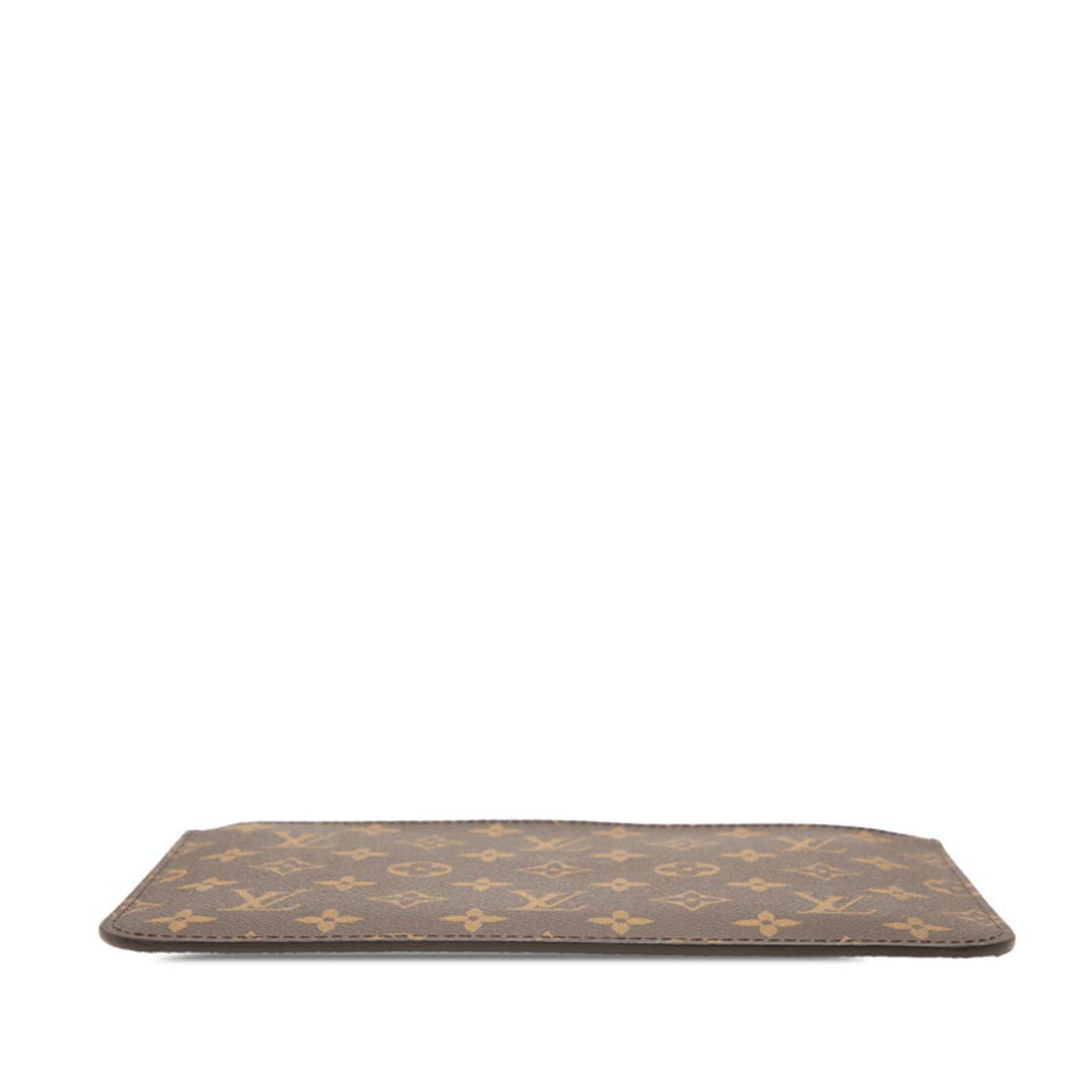 Louis Vuitton Brown Red Color Pvc Pouch