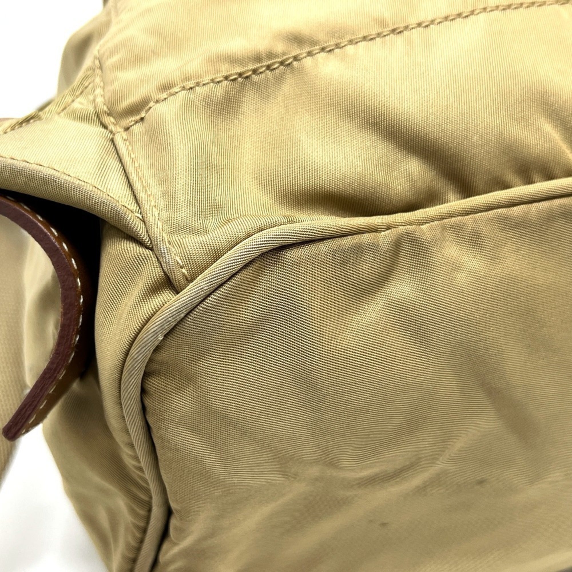 Prada Brown Nylon Backpack