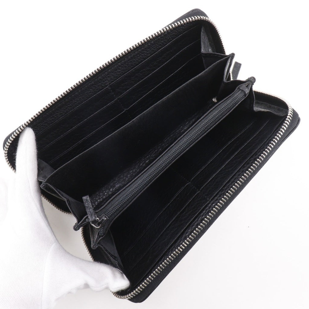 Gucci Black Leather Long Wallet (Bi-Fold) (Pre-Owned)