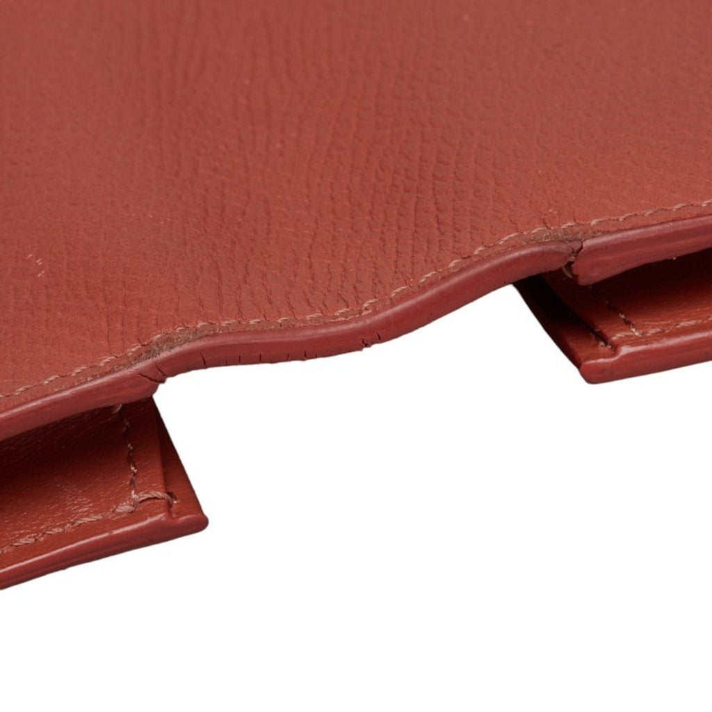 Celine Gray Pink Leather Long Wallet (Bi-Fold)
