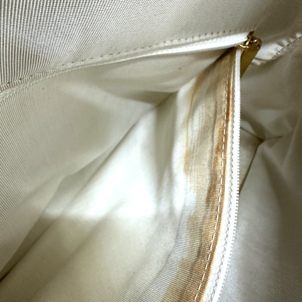 Chanel White Leather Handbag