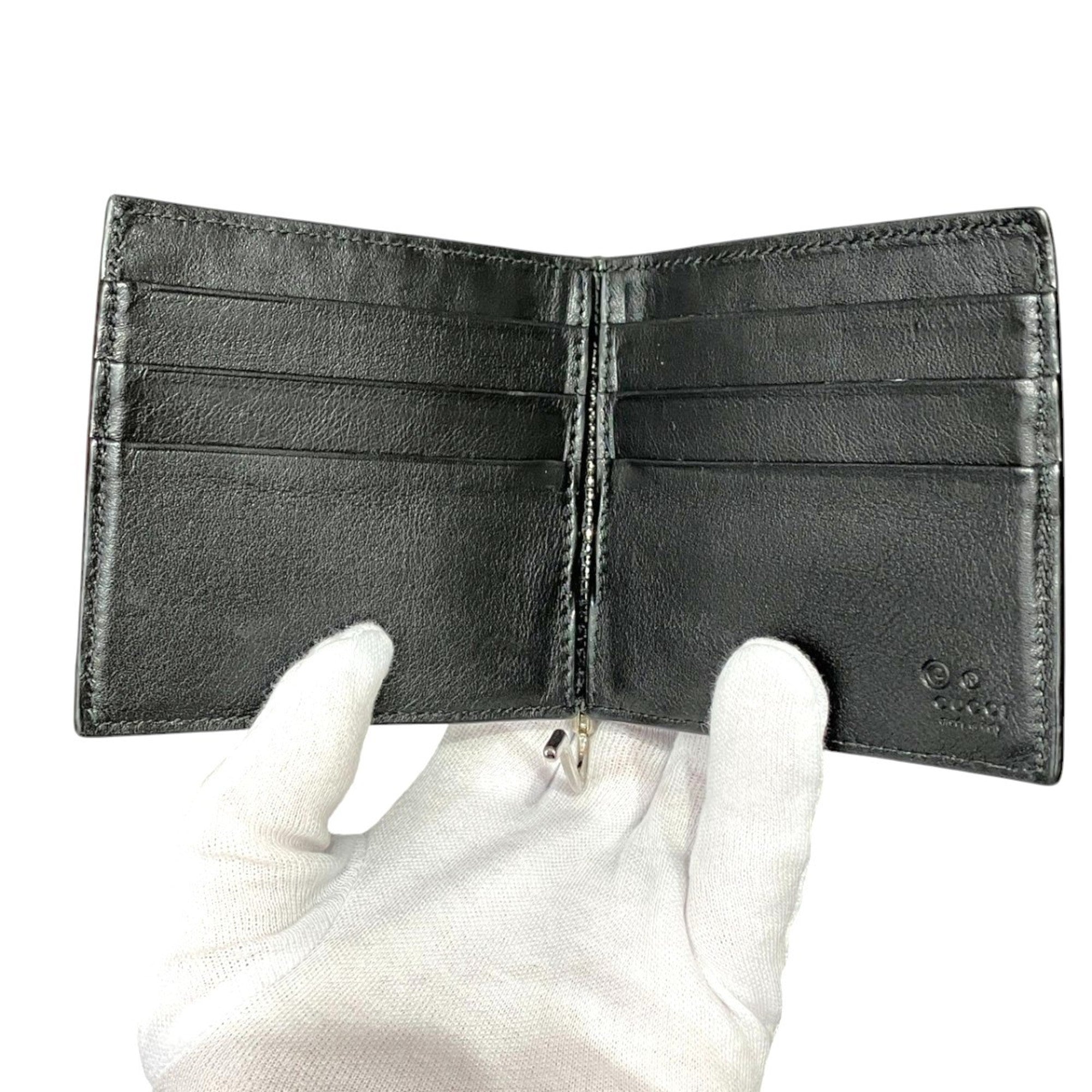 Gucci Black Leather Wallet (Bi-Fold) (Pre-Owned)
