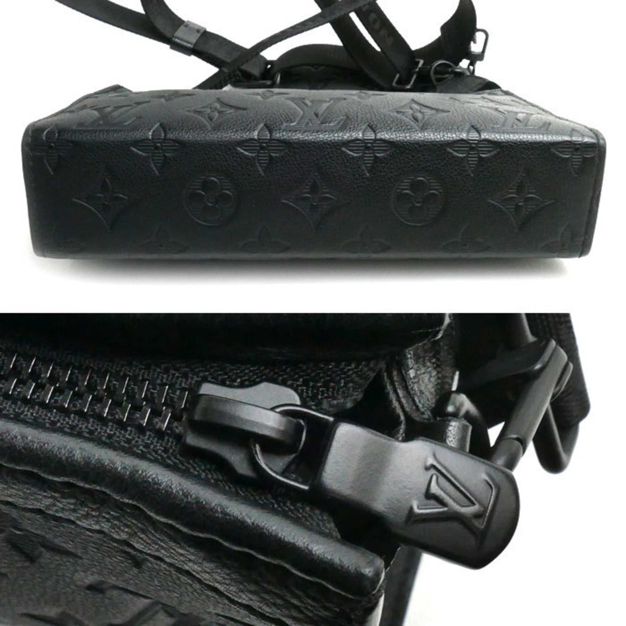 Louis Vuitton Black Monogram Shadow Pouch Shoulder Bag