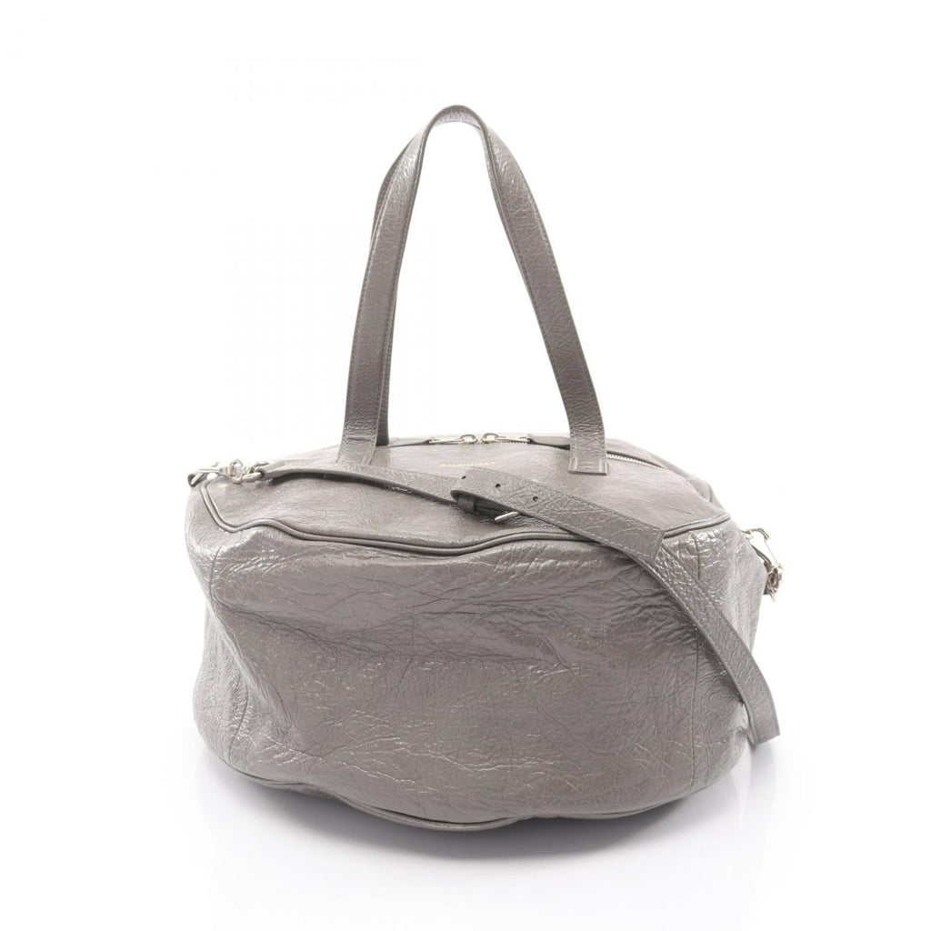 Balenciaga Gray Leather Boston Bag Hand