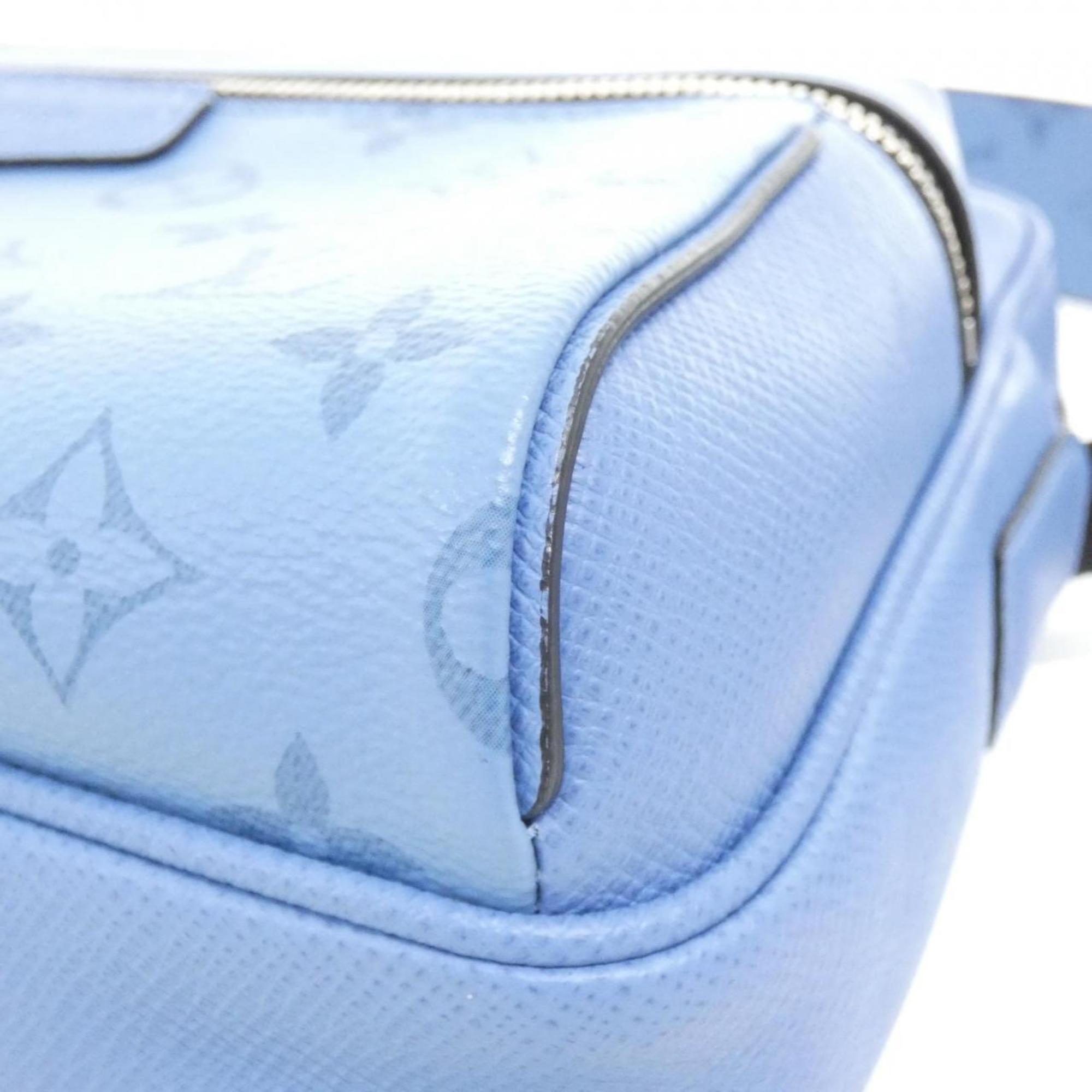 Louis Vuitton Silver Coated Canvas Leather Shoulder Bag