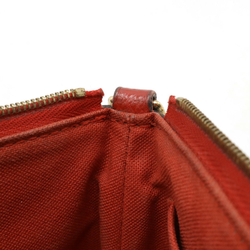 Louis Vuitton Cerise Monogram Red Color Monogram Leather Clutch Bag Shoulder Bag