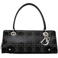 Christian Dior Black Leather Handbag Shoulder Bag (Pre-Owned)
