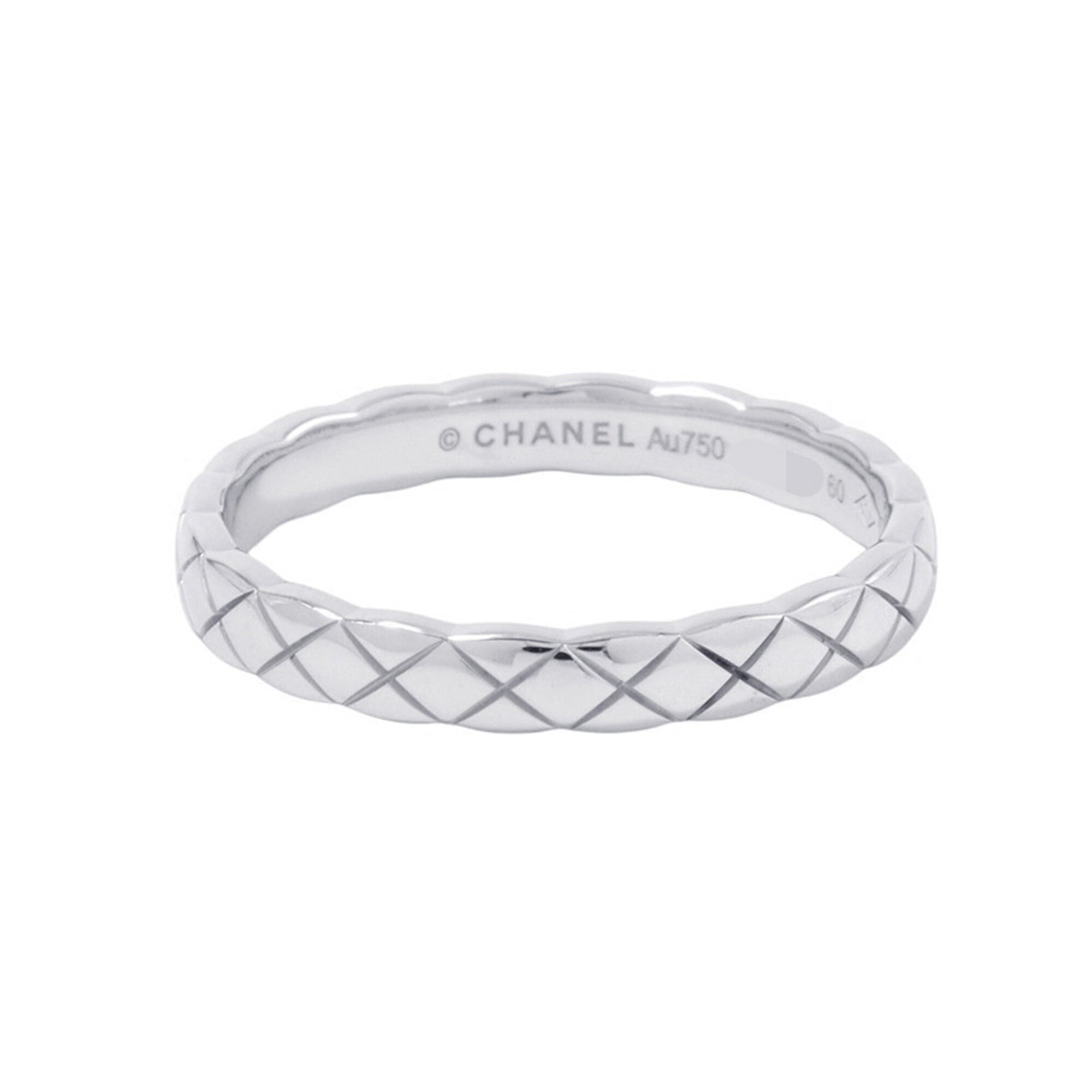 Chanel White Gold White Gold (18K) Band Ring