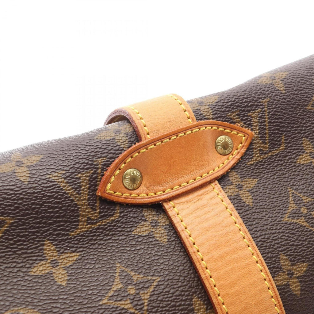 Louis Vuitton Brown Coated Canvas Pvc Monogram Leather Handbag Shoulder Bag