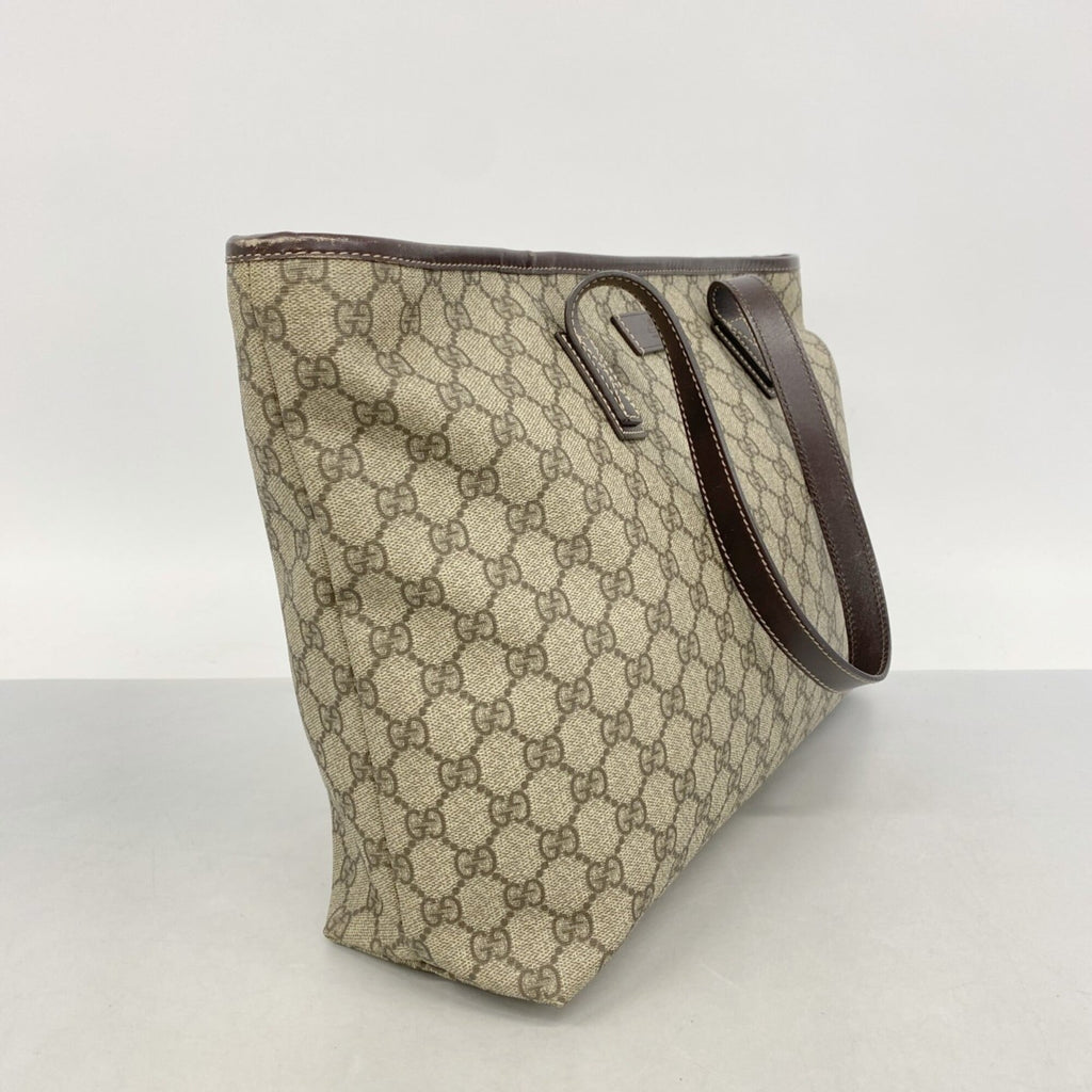 Gucci Beige Brown Pvc Tote Bag (Pre-Owned)