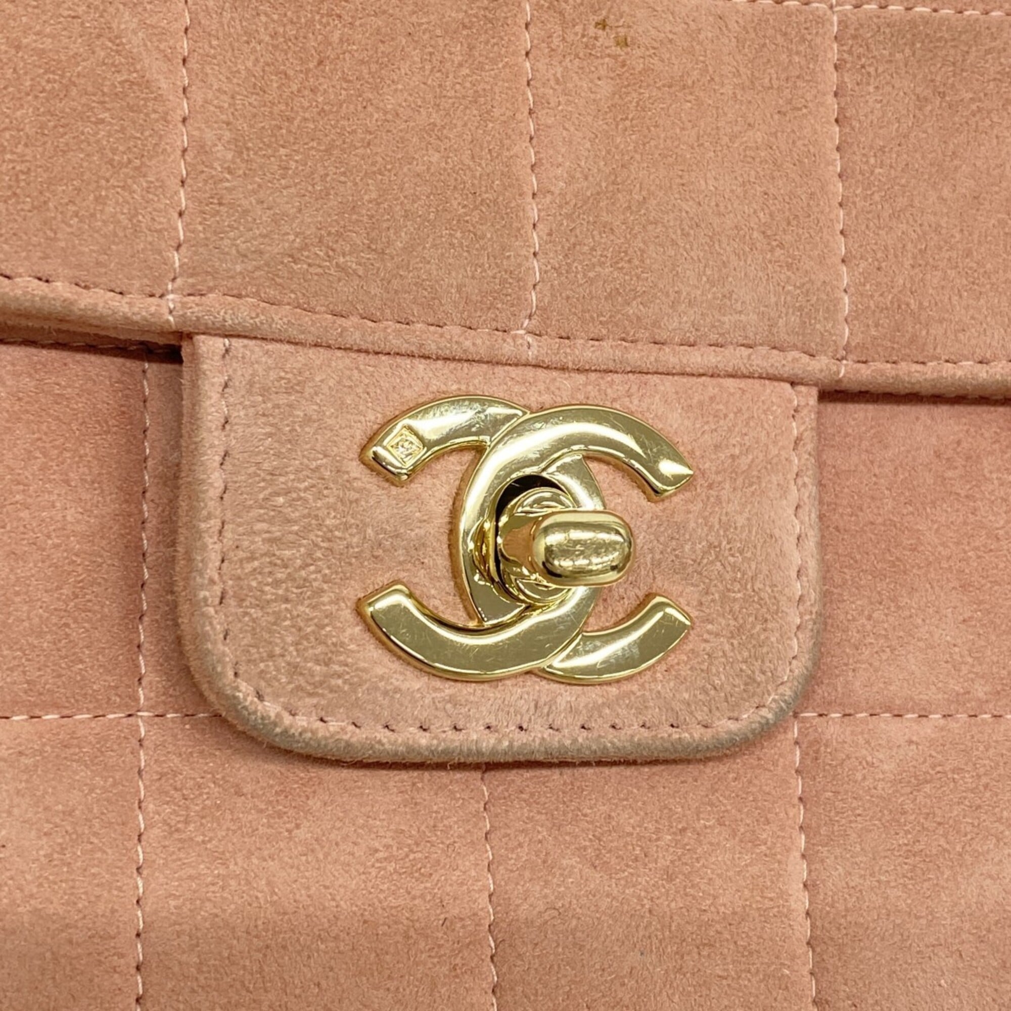 Chanel Pink Suede Handbag