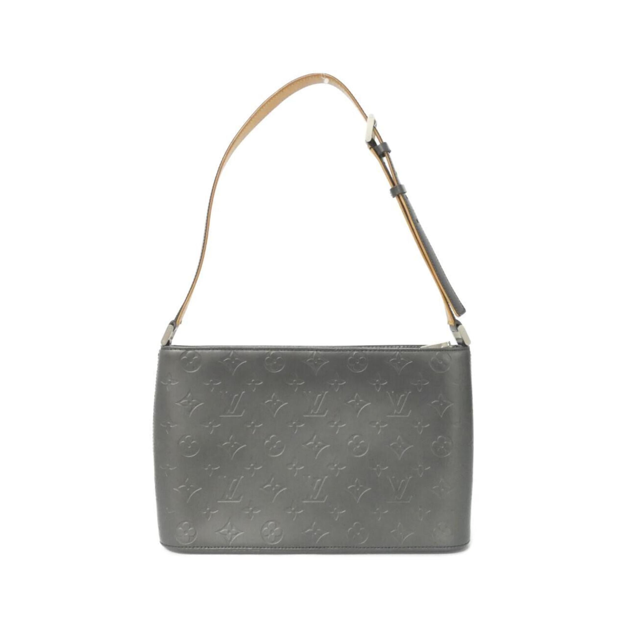Louis Vuitton Black Coated Canvas Shoulder Bag
