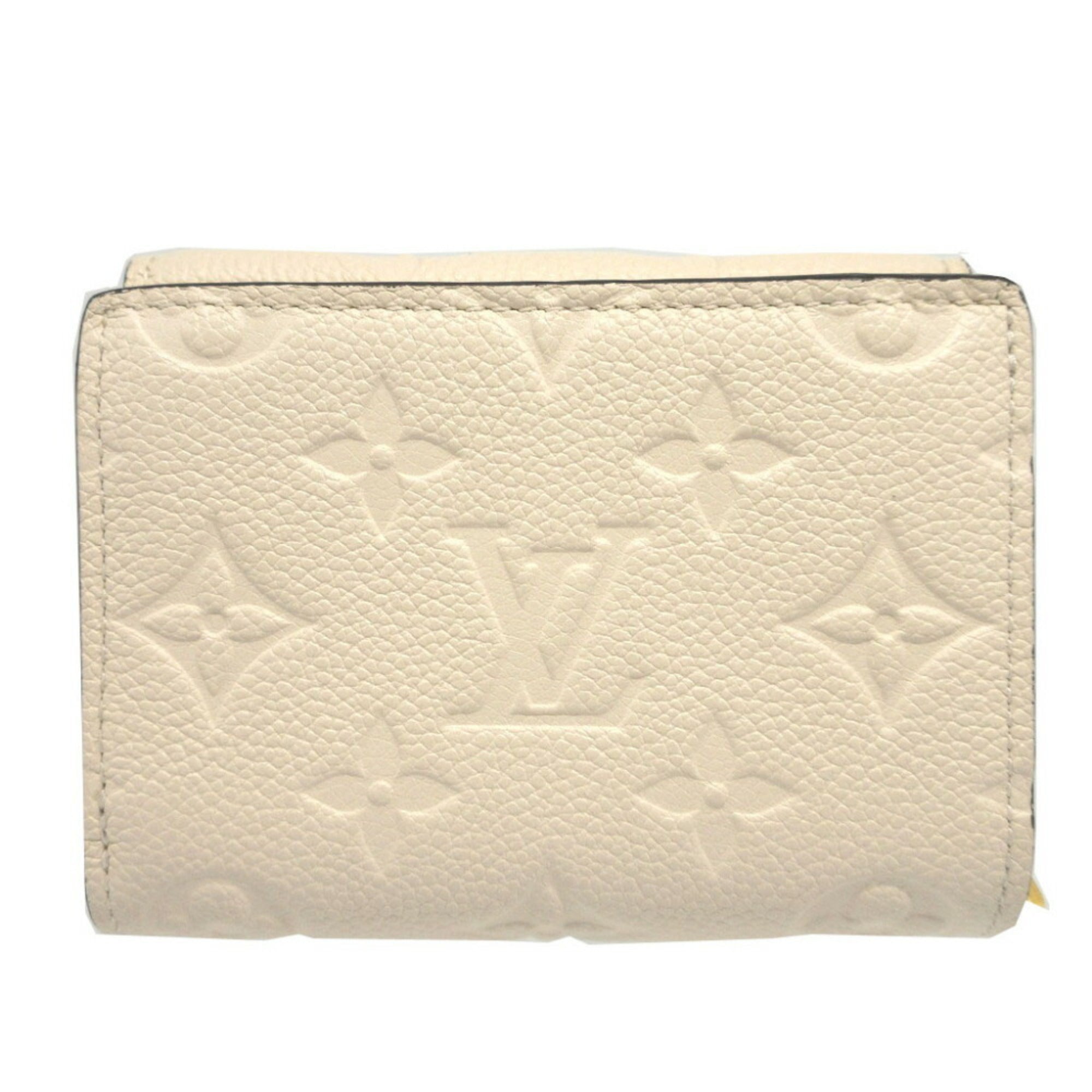 Louis Vuitton Cream Monogram Empreinte Wallet (Tri-Fold)
