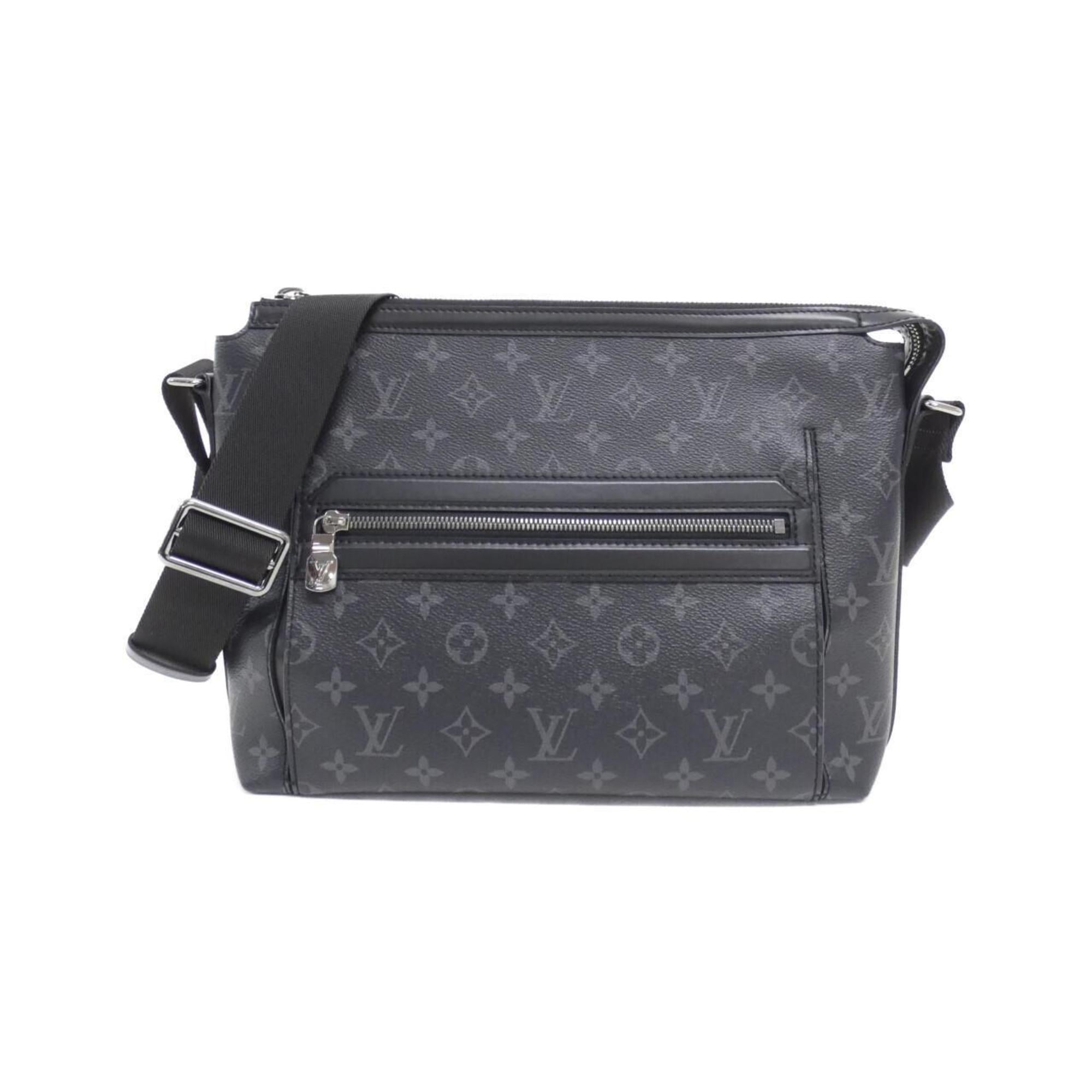 Louis Vuitton Black Coated Canvas Shoulder Bag