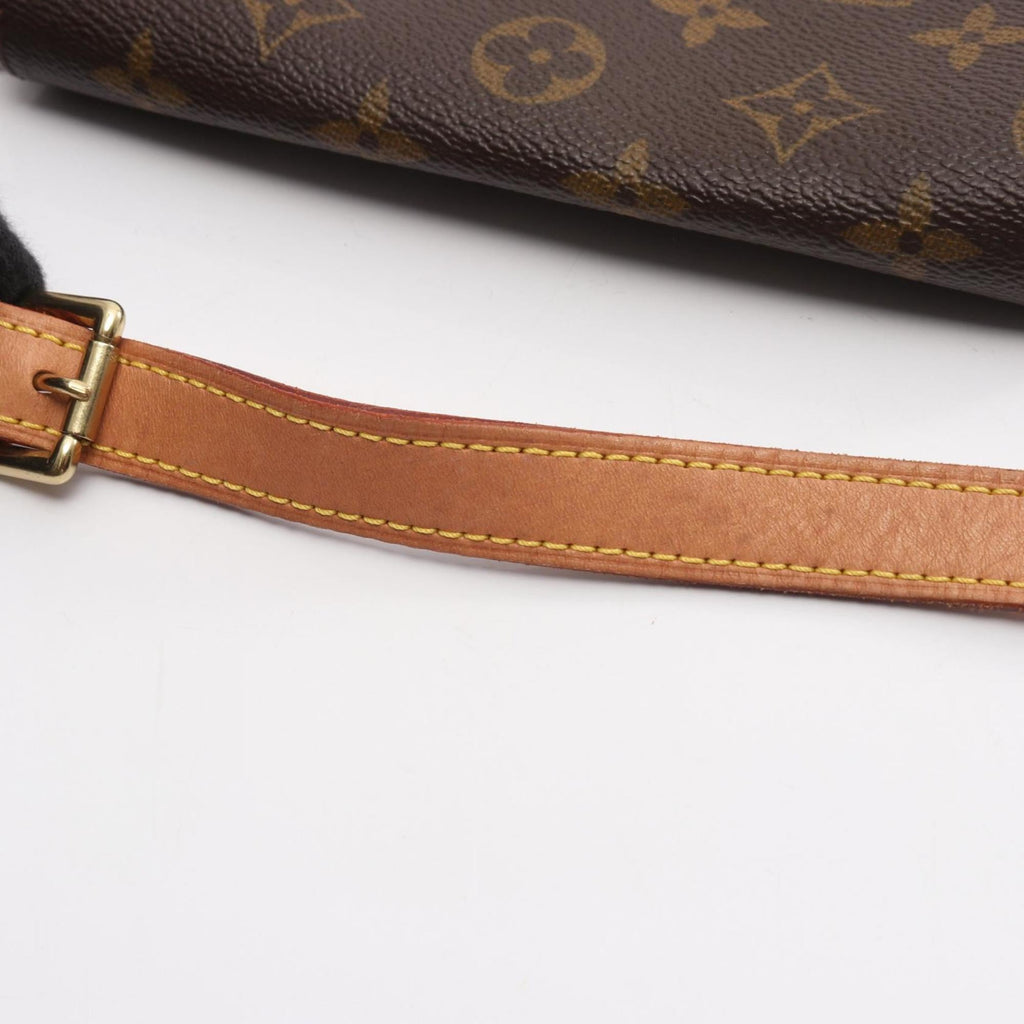 Louis Vuitton Brown Monogram Coated Canvas Leather Shoulder Bag