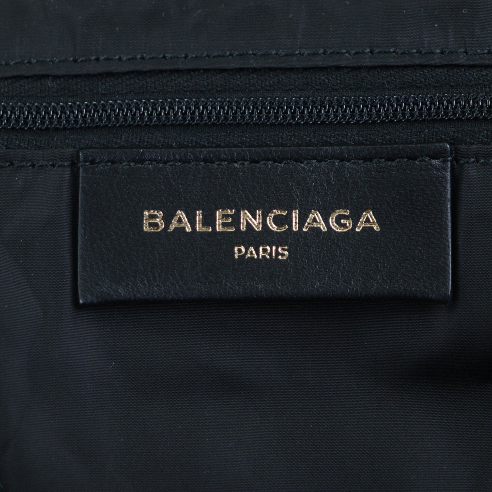 Balenciaga Black Red Color Nylon Boston