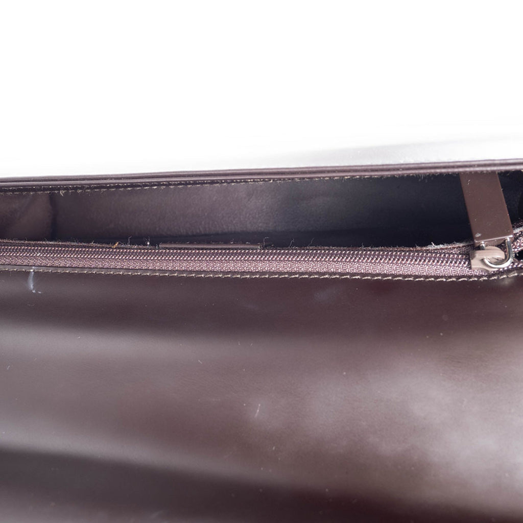 Gucci Dark Brown Leather Shoulder Bag (Pre-Owned)