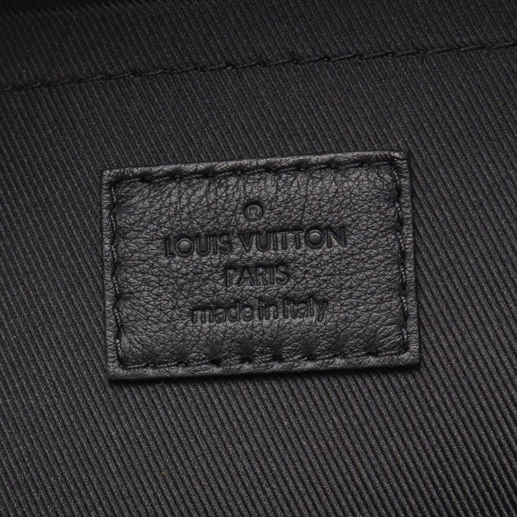 Louis Vuitton Black Brown Monogram Coated Canvas Backpack