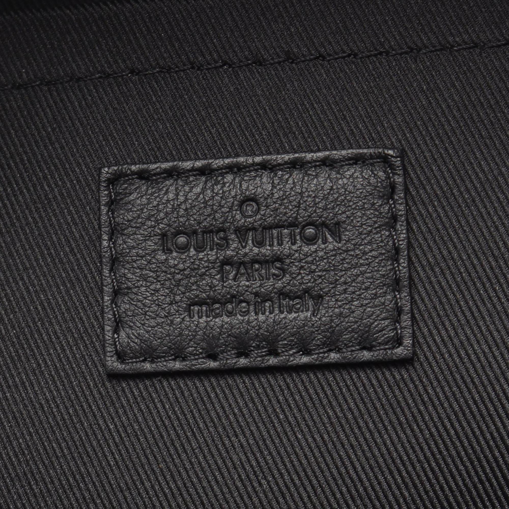 Louis Vuitton Black Brown Monogram Coated Canvas Backpack