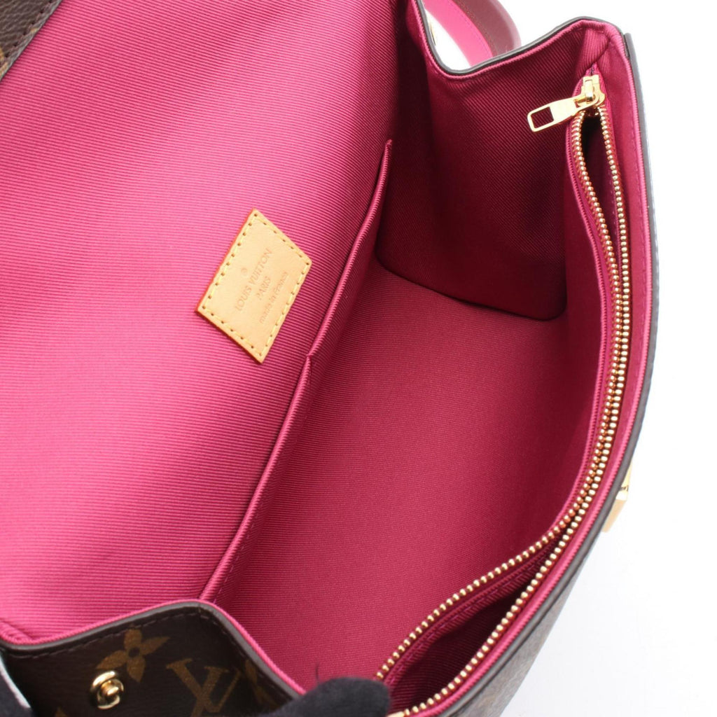 Louis Vuitton Brown Pvc Leather Handbag