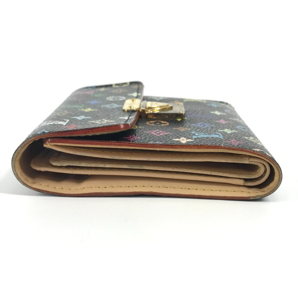 Louis Vuitton Black Monogram Multicolore Bill Wallet (Tri-Fold)
